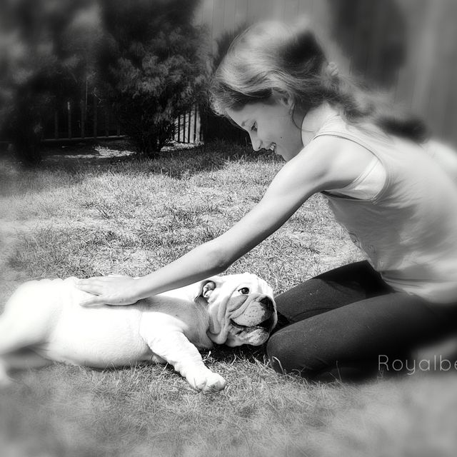 Vanessa and puppy